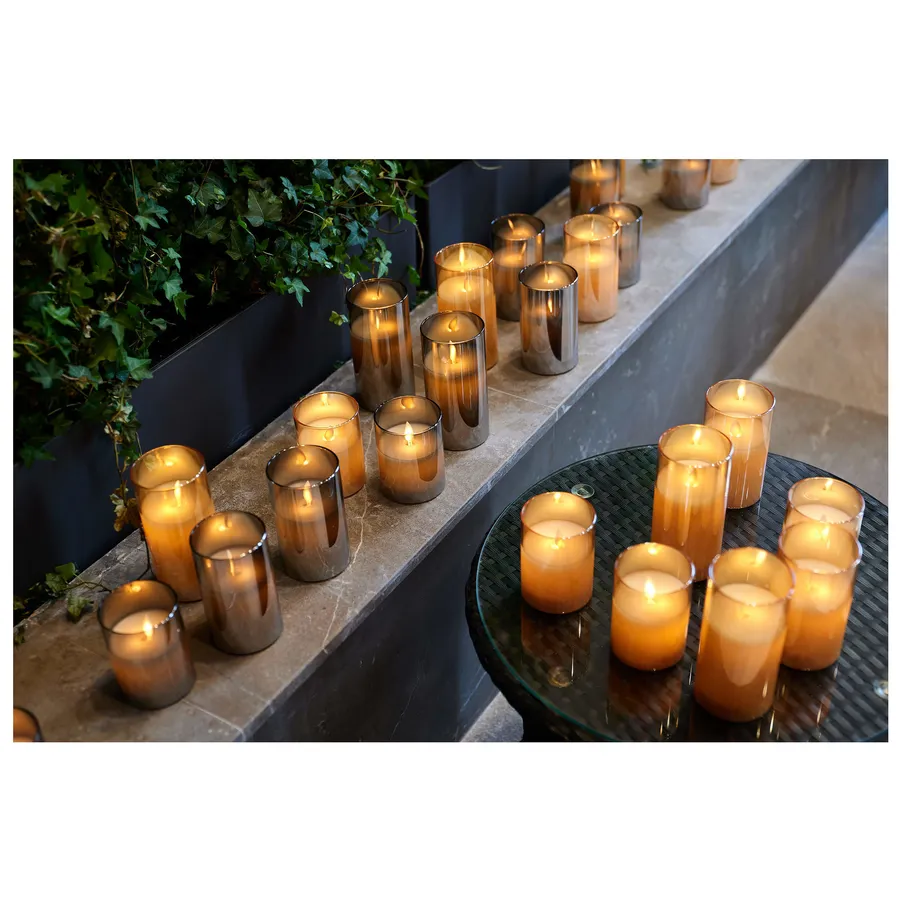 Набор свечей с пультом "Эрукто" дымчатый - Фото миниатюра 3