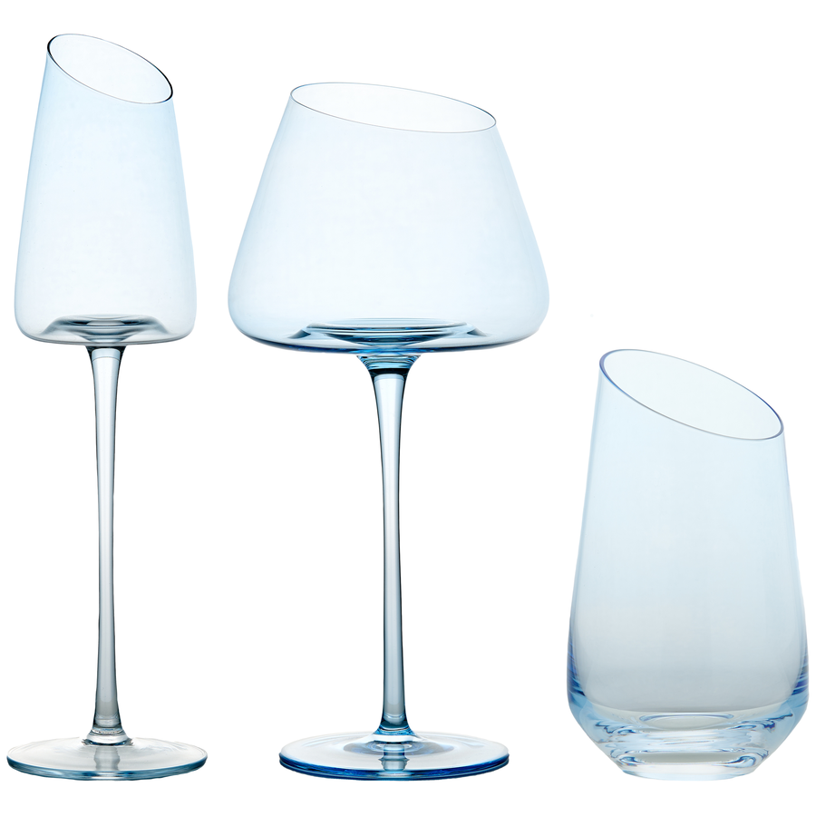 Набор бокалов "Роулинг"  светло-голубых - Фото миниатюра 1