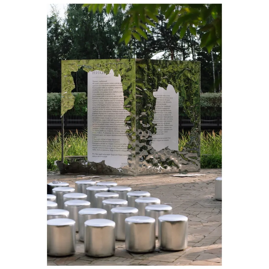 Пуфик "Фуфик" мини серебро - Фото миниатюра 4