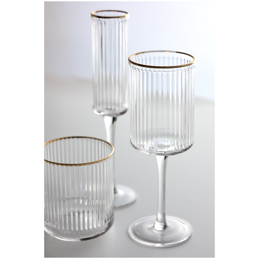 Набор бокалов "Бронте" с золотым кантом - Фото миниатюра 2