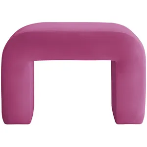 Пуфик "Боу" мини | малиновый бархат