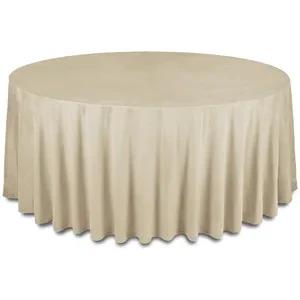 Скатерть бархатная "Бета" латте круглая - Фото 1