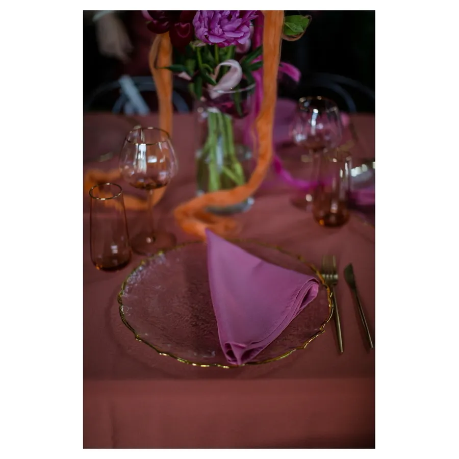 Тарелка "Линдгрен" прозрачная с золотым кантом - Фото миниатюра 4