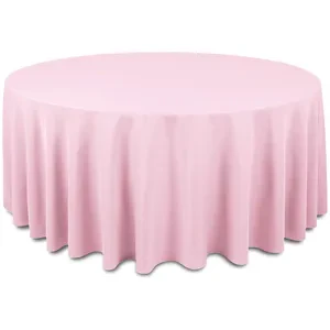 Скатерть "Альфа" нежно-розовая круглая - Фото 1