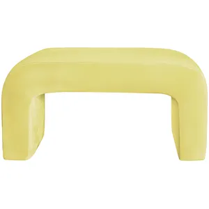 Пуфик "Боу" макс спелая дыня бархат