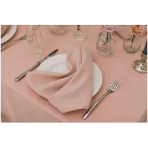 Скатерть канвас "Гамма" пудровая прямоугольная - Фото 3