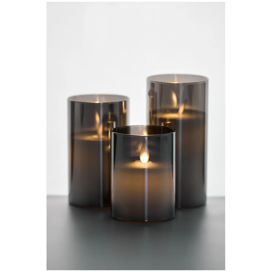 Набор свечей с пультом "Эрукто" дымчатый - Фото миниатюра 2