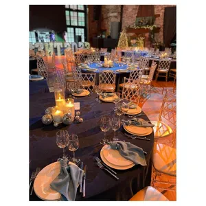 Скатерть канвас "Гамма" темно-синяя круглая - Фото 2