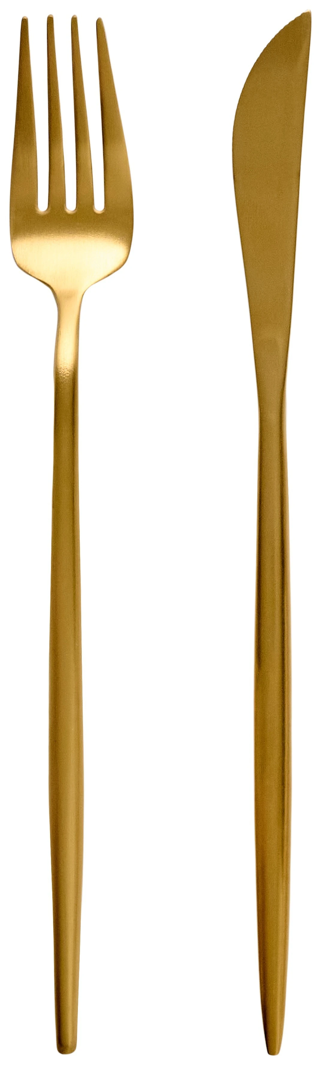 Набор приборов "Сафо" золотых 2 шт