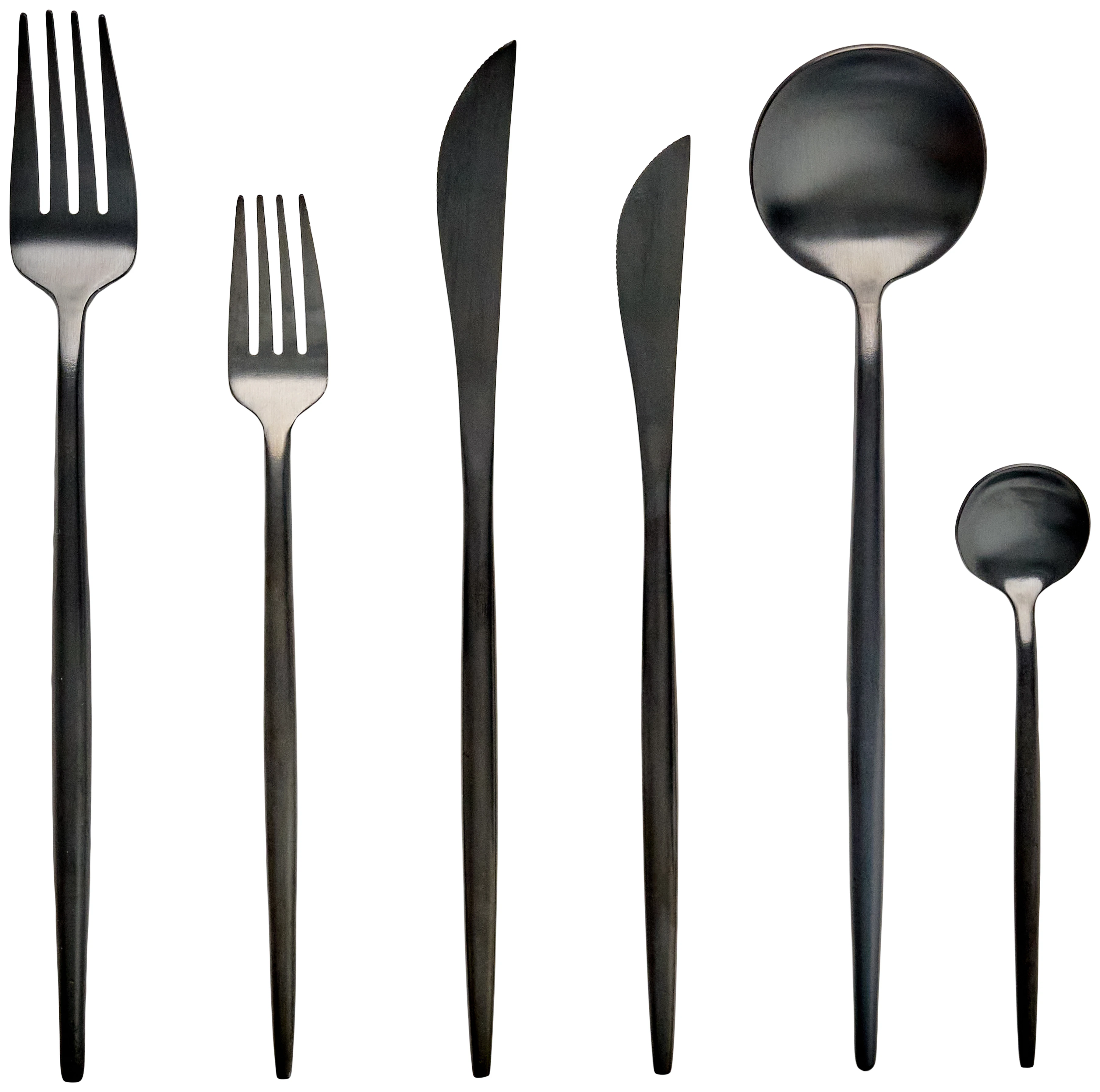 Набор приборов "Сафо" черных 6 шт