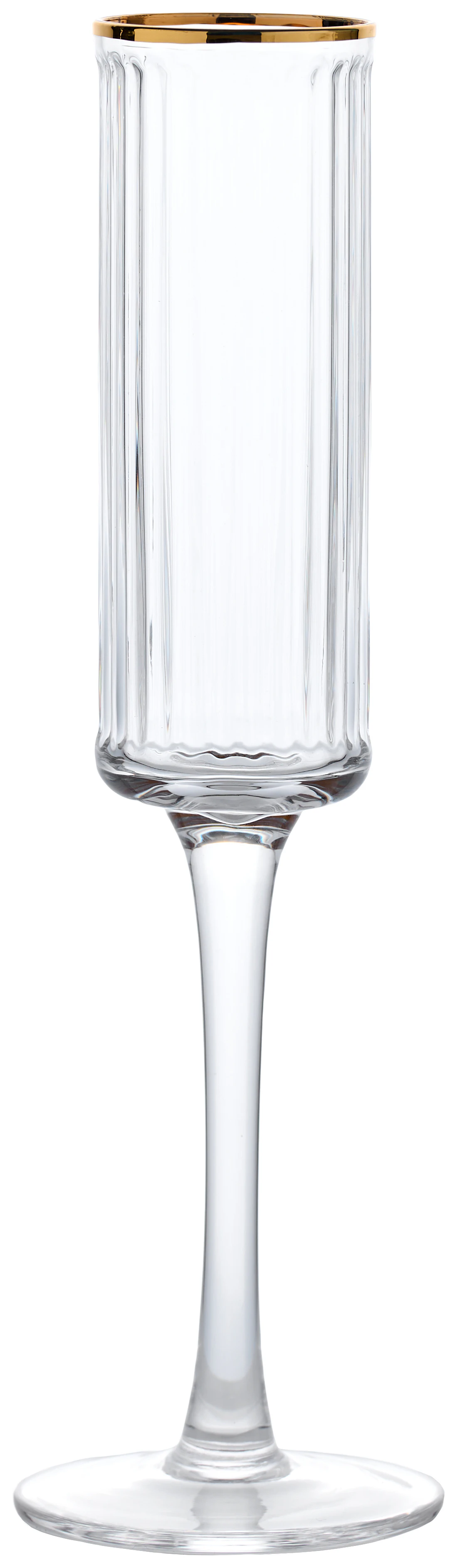 Бокал "Бронте" с золотым кантом под шампанское