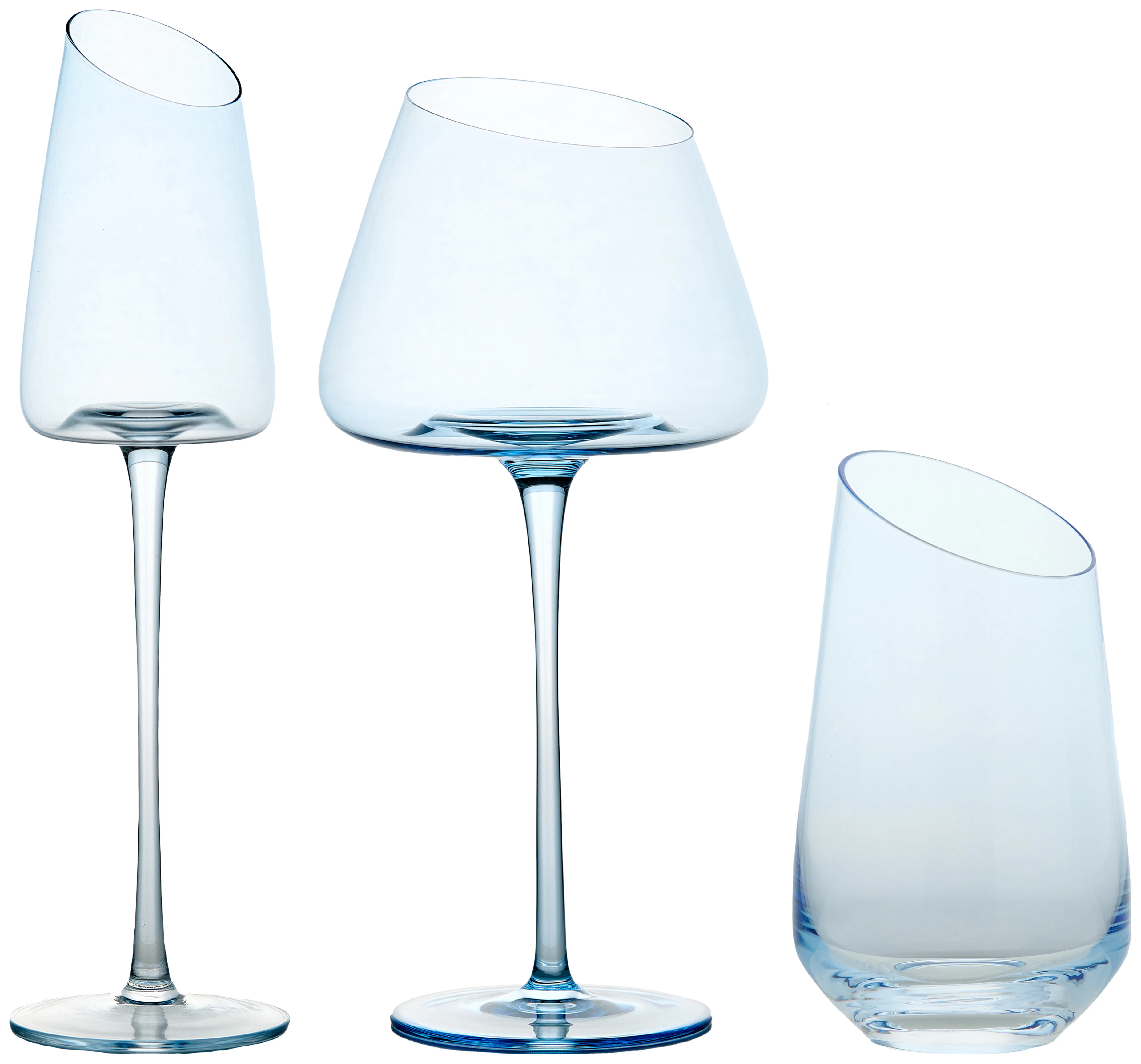 Набор бокалов "Роулинг"  светло-голубых