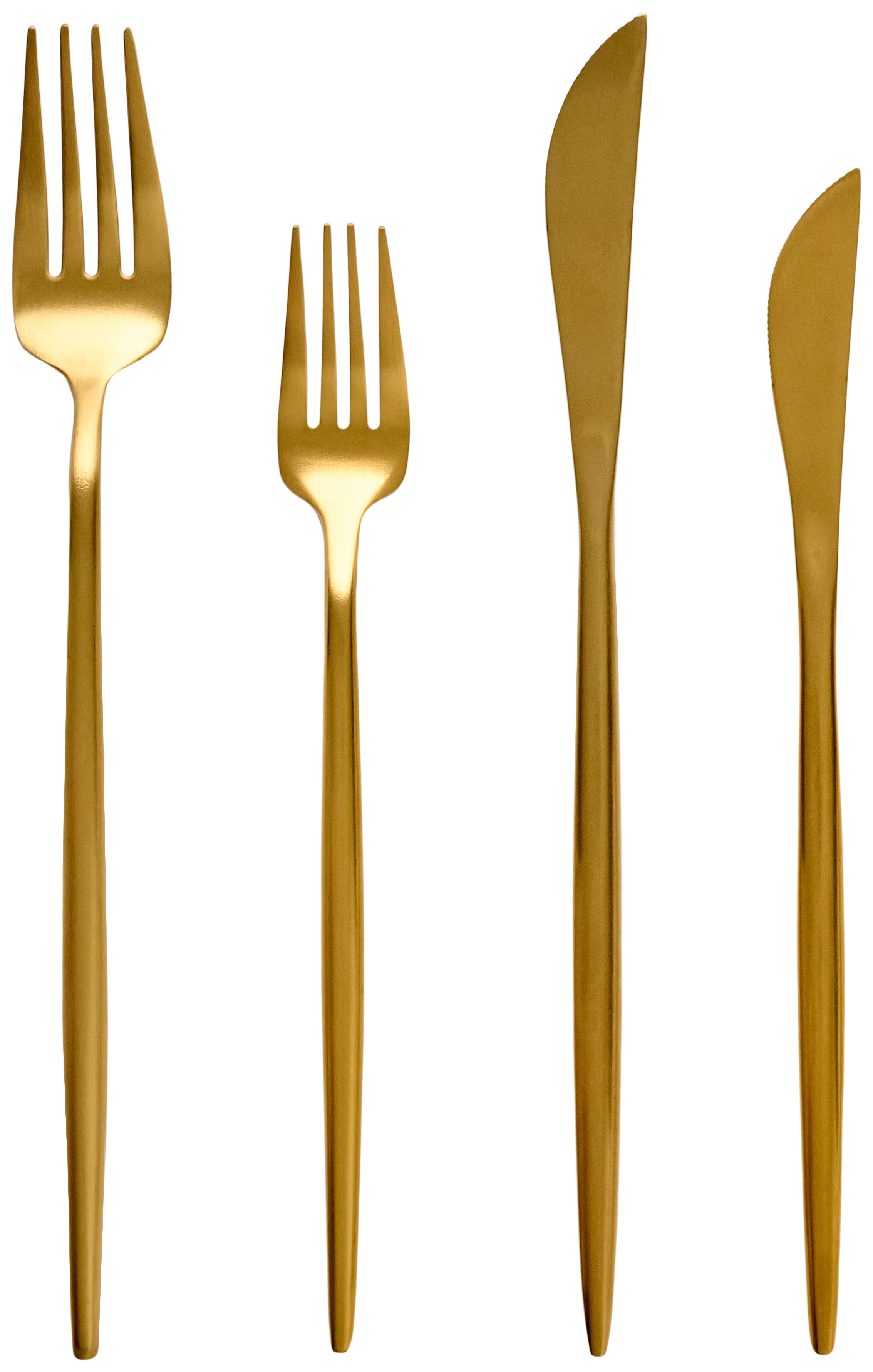 Набор приборов "Сафо" золотых 4 шт