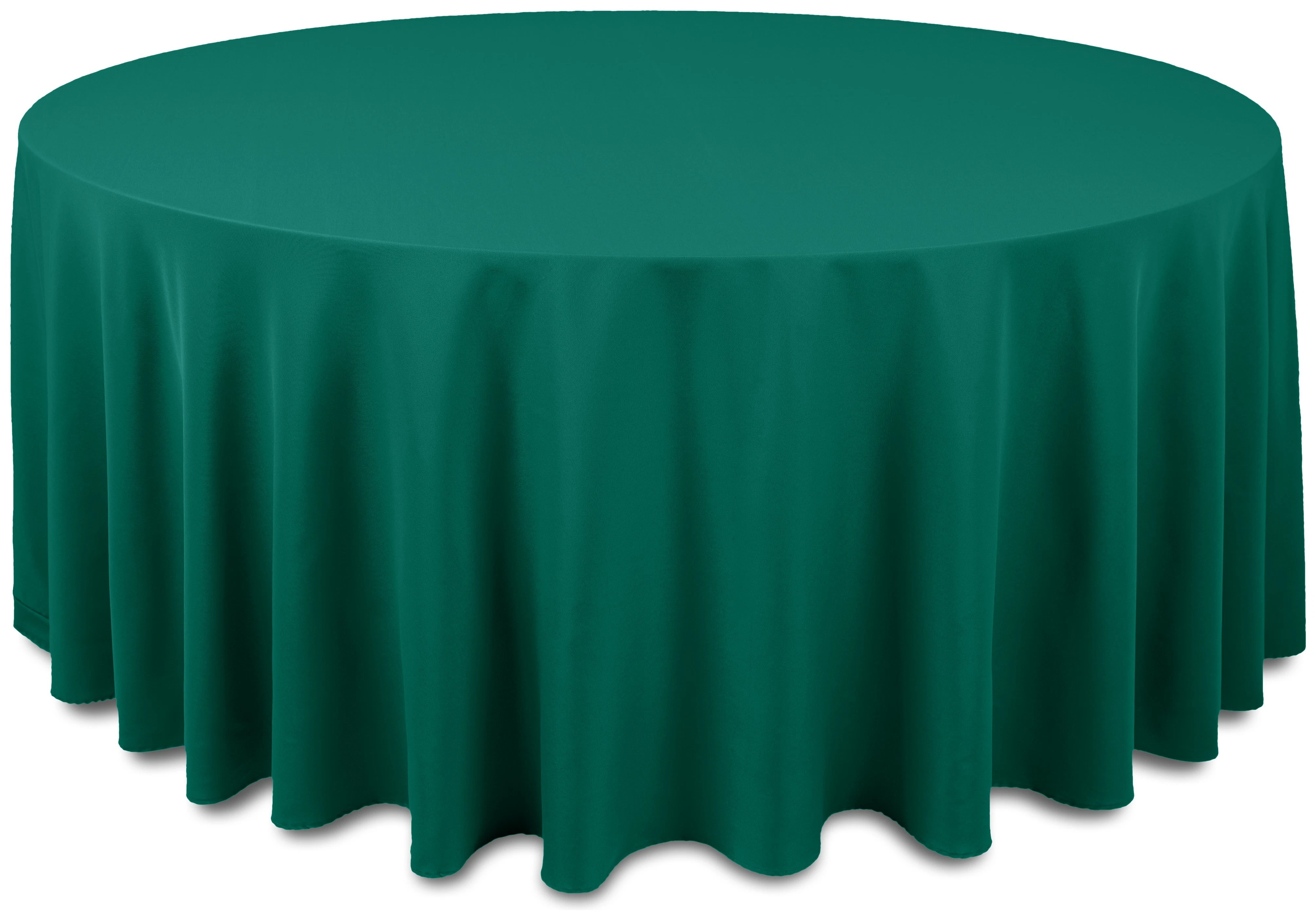 Скатерть "Альфа" изумрудная круглая