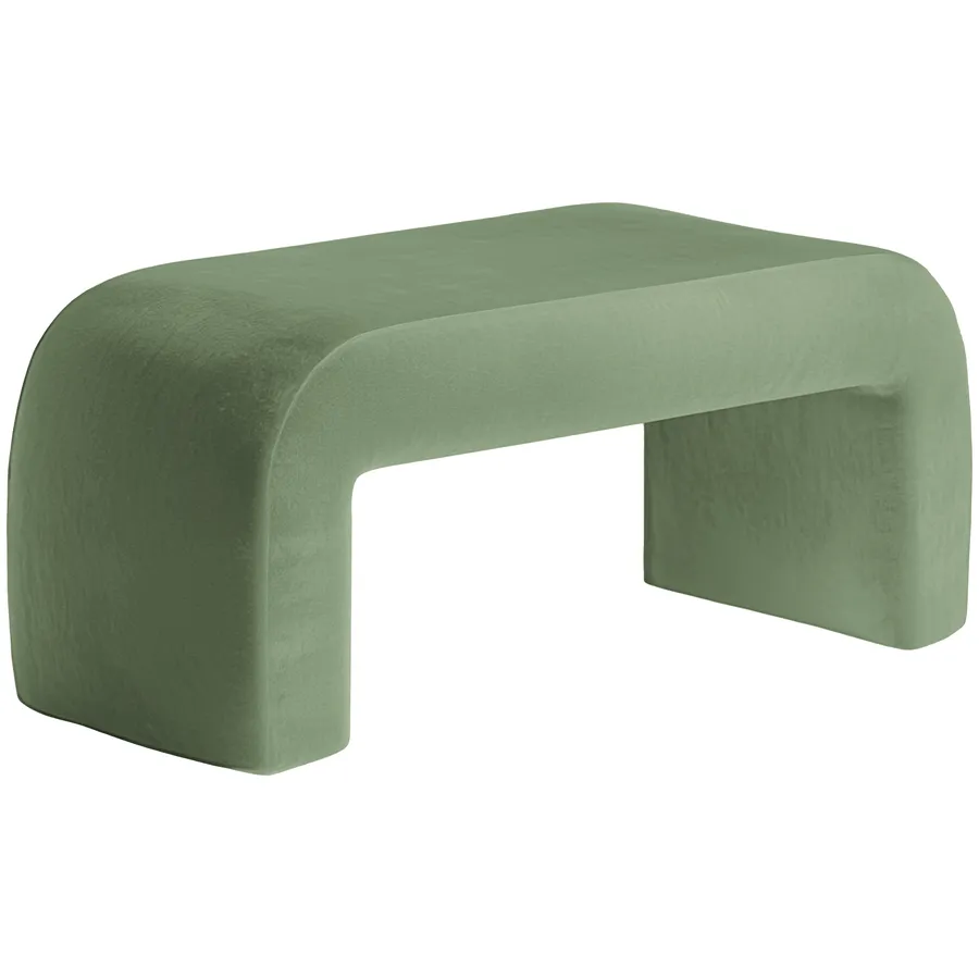 Пуфик "Боу" макс | светло-зеленый бархат - Фото миниатюра 2