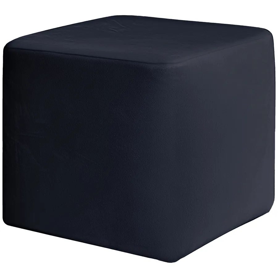 Пуфик "Квадро" черный бархат - Фото миниатюра 2