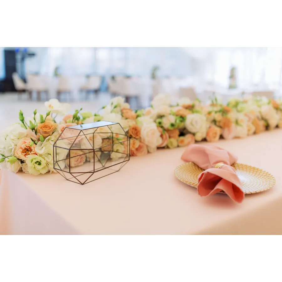 Скатерть "Альфа" розово-персиковая прямоугольная - Фото миниатюра 2