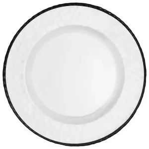 Тарелка "Барто" прозрачная с черным кантом - Фото 1
