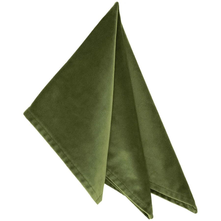 Салфетка бархатная "Бета" зеленый чай - Фото миниатюра 1