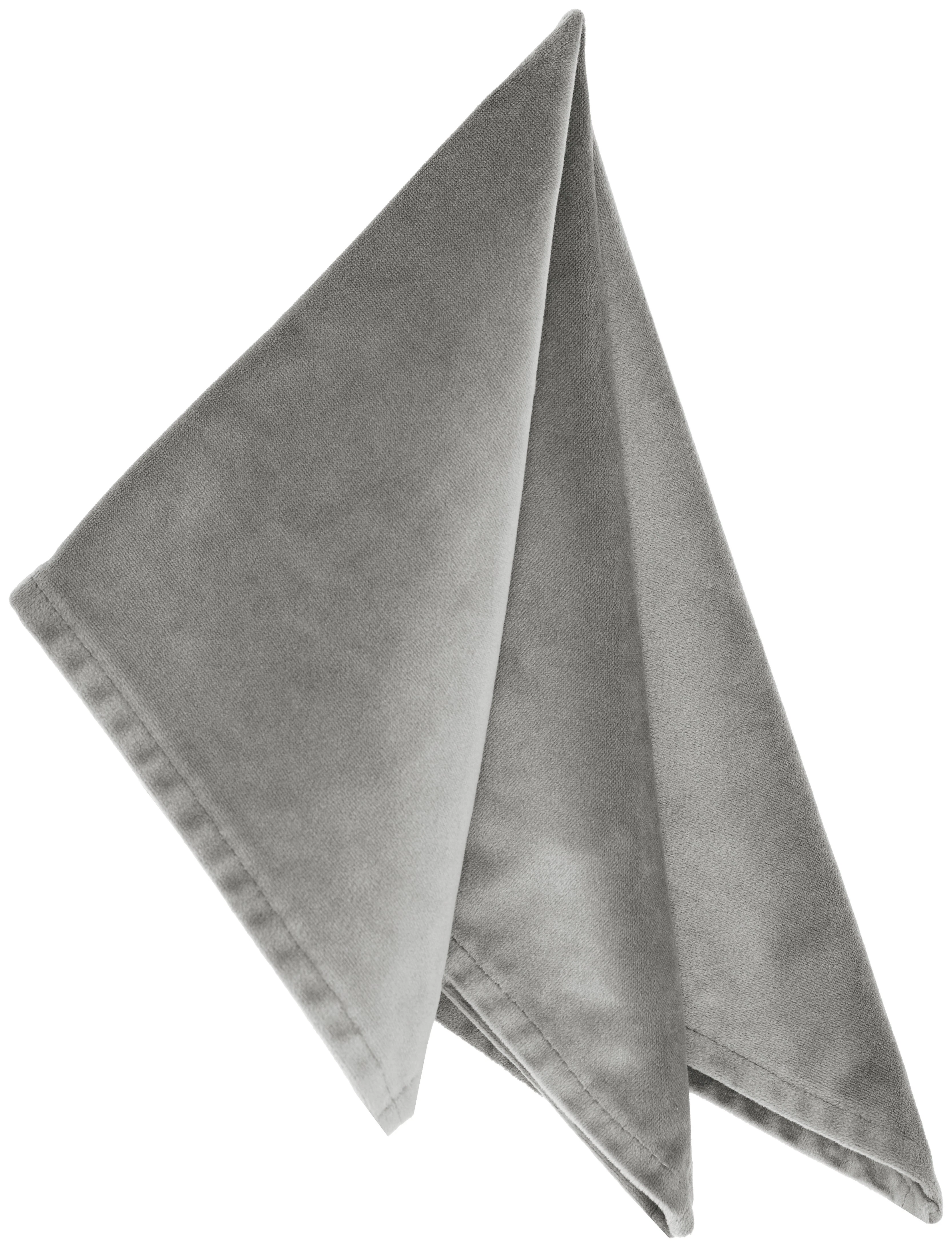 Салфетка бархатная "Бета" серая