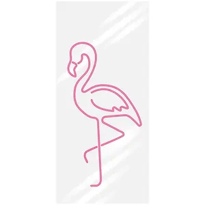 Неоновый силуэт "Фламинго" правый - Фото 1
