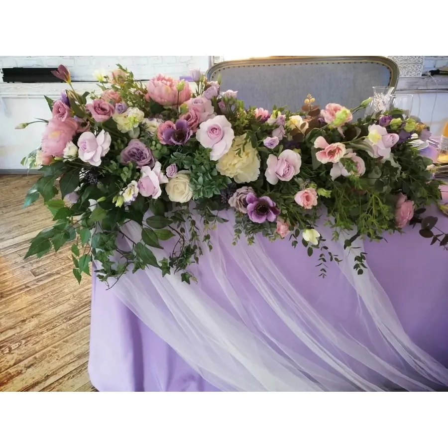 Скатерть "Альфа" лавандовая прямоугольная - Фото миниатюра 2