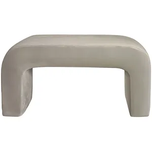 Пуфик "Боу" макс кокосовый раф бархат