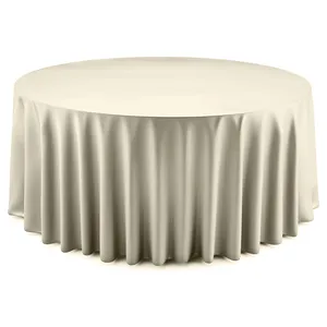Скатерть "Шелк" шампань круглая