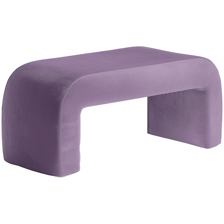 Пуфик "Боу" макс | фиалковый бархат - Фото миниатюра 2