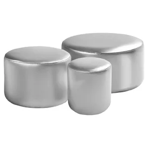 Набор пуфов "Фуфик" серебро