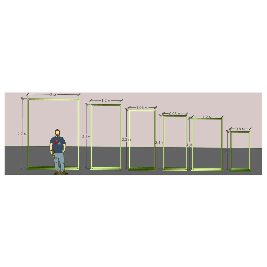 Арка "Лира 230" золотая - Фото миниатюра 4