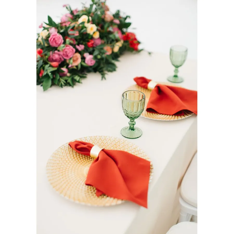 Кольцо для салфетки "Свифт" золотое - Фото миниатюра 3