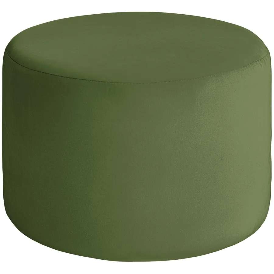 Чехол пуфик "Фуфик" миди зеленый чай бархат - Фото миниатюра 1