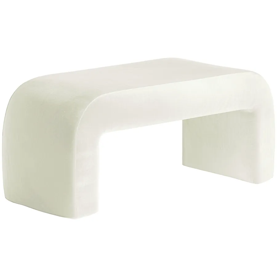 Пуфик "Боу" макс | жемчужный бархат - Фото миниатюра 2