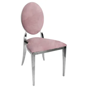 Стул "Вашингтон" серебряный, розовая сакура бархат