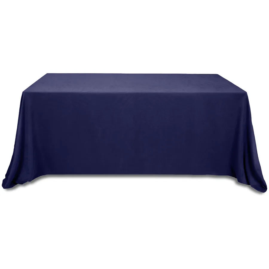 Скатерть канвас "Гамма" темно-синяя прямоугольная - Фото миниатюра 1