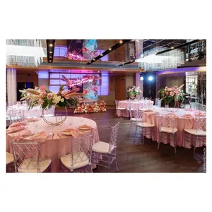 Скатерть "Альфа" нежно-розовая круглая - Фото 2