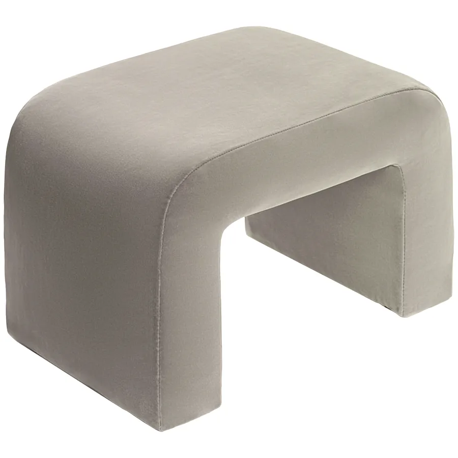 Пуфик "Боу" мини кокосовый раф бархат - Фото миниатюра 2