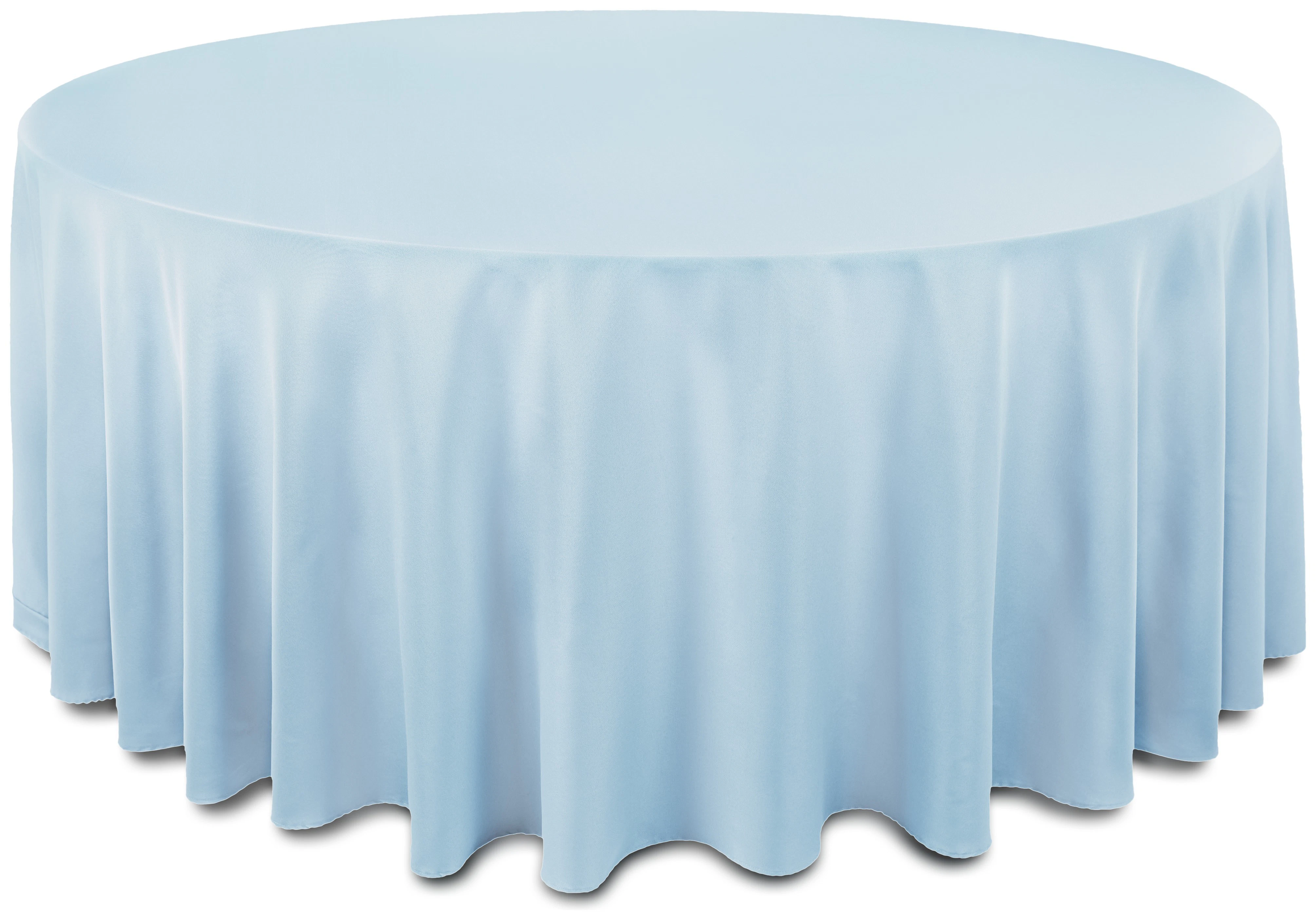 Скатерть "Альфа" небесно-голубая круглая