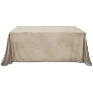 Скатерть бархатная "Бета" капучино прямоугольная