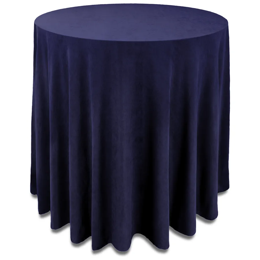 Скатерть канвас "Гамма" темно-синяя для коктейльного стола - Фото миниатюра 1