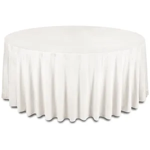 Скатерть бархатная "Бета" жемчужная круглая