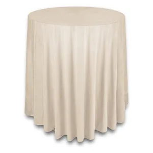 Скатерть бархат "Бета" кокосовый раф для коктейльного стола