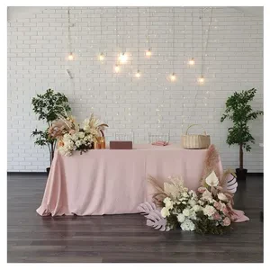 Скатерть канвас "Гамма" пудровая прямоугольная - Фото 5