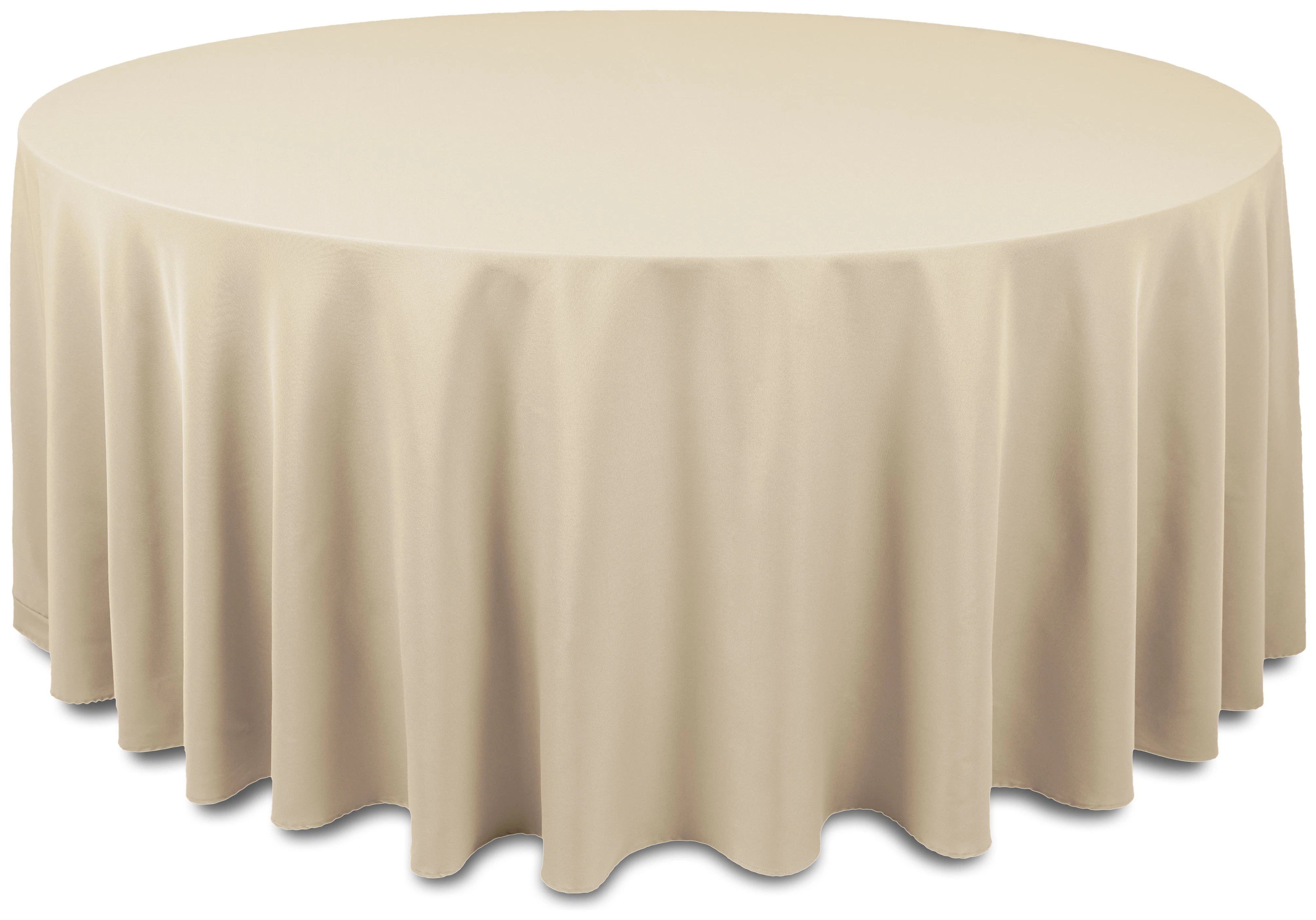 Скатерть "Альфа" бежевая круглая