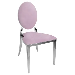 Стул "Вашингтон" серебряный, сиреневая дымка бархат