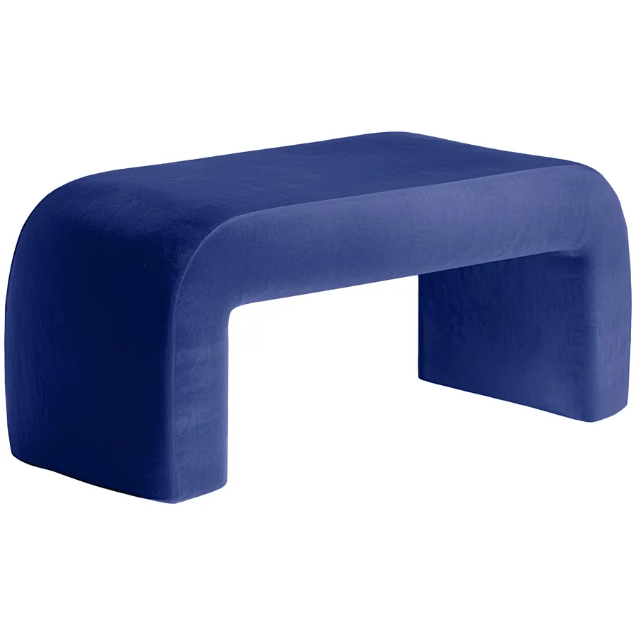 Пуфик "Боу" макс синий Ван Гога бархат - Фото миниатюра 2