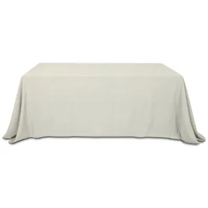 Скатерть "Тета" льняная овсяное молоко прямоугольная