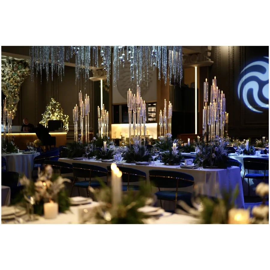 Подсвечник "Рути 9" прозрачный - Фото миниатюра 3