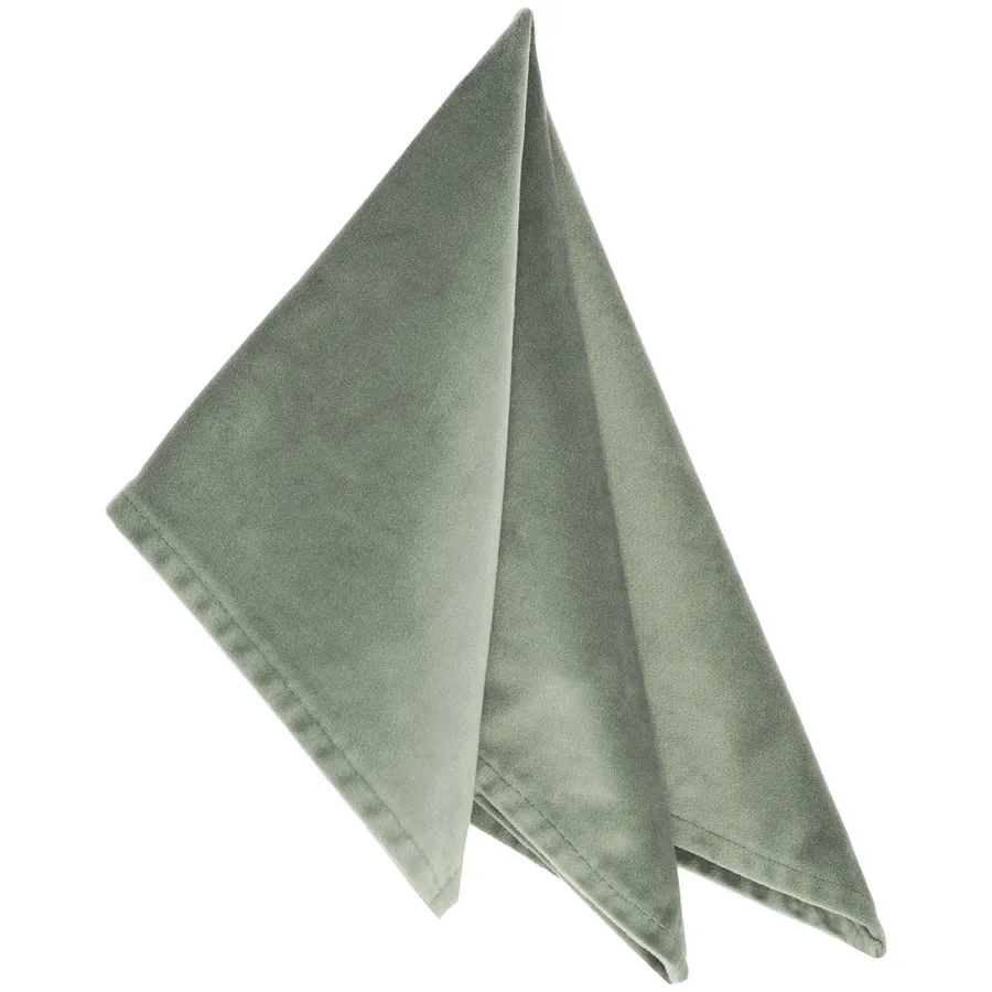 Салфетка бархатная "Бета" шалфей серебристый - Фото миниатюра 1